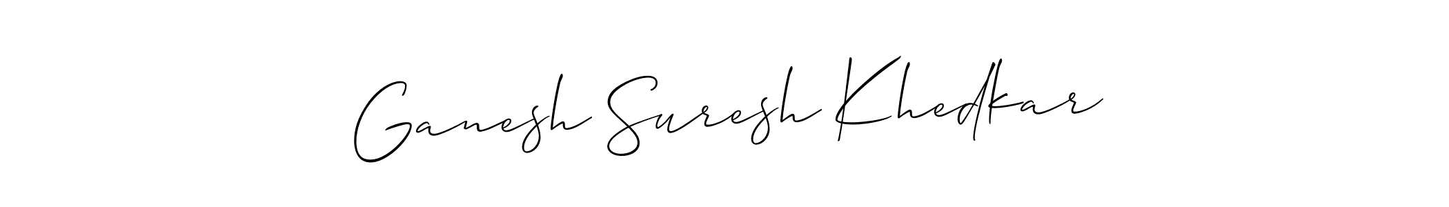 Also we have Ganesh Suresh Khedkar name is the best signature style. Create professional handwritten signature collection using Allison_Script autograph style. Ganesh Suresh Khedkar signature style 2 images and pictures png