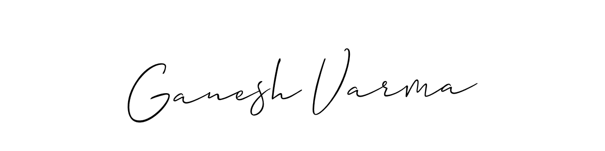 Also we have Ganesh Varma name is the best signature style. Create professional handwritten signature collection using Allison_Script autograph style. Ganesh Varma signature style 2 images and pictures png