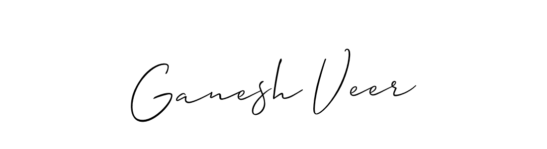 Design your own signature with our free online signature maker. With this signature software, you can create a handwritten (Allison_Script) signature for name Ganesh Veer. Ganesh Veer signature style 2 images and pictures png