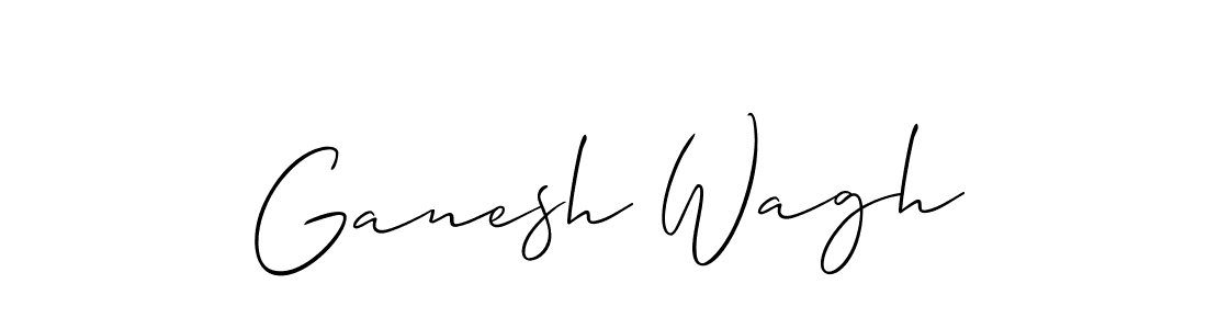 It looks lik you need a new signature style for name Ganesh Wagh. Design unique handwritten (Allison_Script) signature with our free signature maker in just a few clicks. Ganesh Wagh signature style 2 images and pictures png