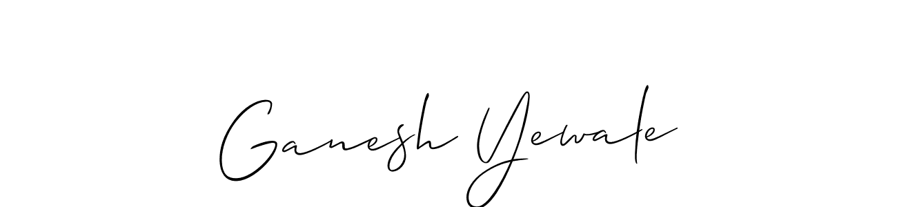 Best and Professional Signature Style for Ganesh Yewale. Allison_Script Best Signature Style Collection. Ganesh Yewale signature style 2 images and pictures png