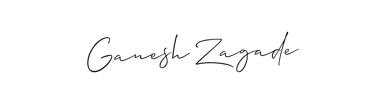 How to Draw Ganesh Zagade signature style? Allison_Script is a latest design signature styles for name Ganesh Zagade. Ganesh Zagade signature style 2 images and pictures png