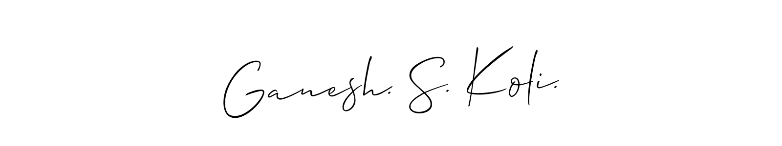 Once you've used our free online signature maker to create your best signature Allison_Script style, it's time to enjoy all of the benefits that Ganesh. S. Koli. name signing documents. Ganesh. S. Koli. signature style 2 images and pictures png