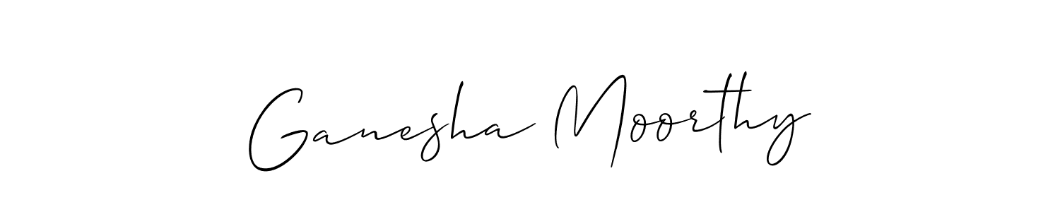 How to Draw Ganesha Moorthy signature style? Allison_Script is a latest design signature styles for name Ganesha Moorthy. Ganesha Moorthy signature style 2 images and pictures png