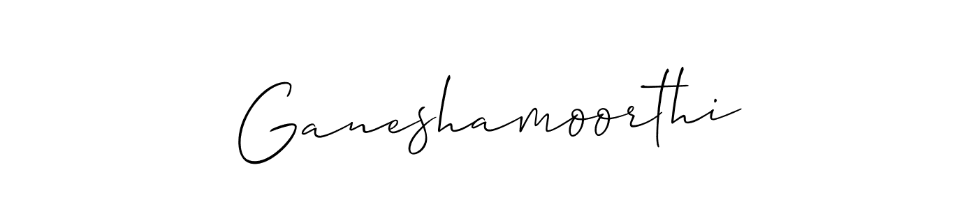 Similarly Allison_Script is the best handwritten signature design. Signature creator online .You can use it as an online autograph creator for name Ganeshamoorthi. Ganeshamoorthi signature style 2 images and pictures png