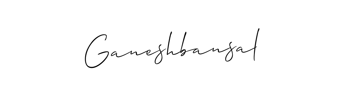 It looks lik you need a new signature style for name Ganeshbansal. Design unique handwritten (Allison_Script) signature with our free signature maker in just a few clicks. Ganeshbansal signature style 2 images and pictures png