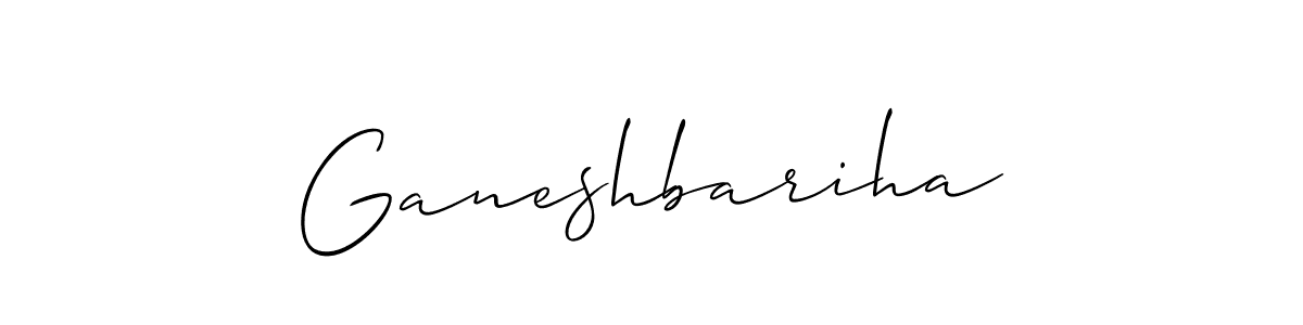 Once you've used our free online signature maker to create your best signature Allison_Script style, it's time to enjoy all of the benefits that Ganeshbariha name signing documents. Ganeshbariha signature style 2 images and pictures png