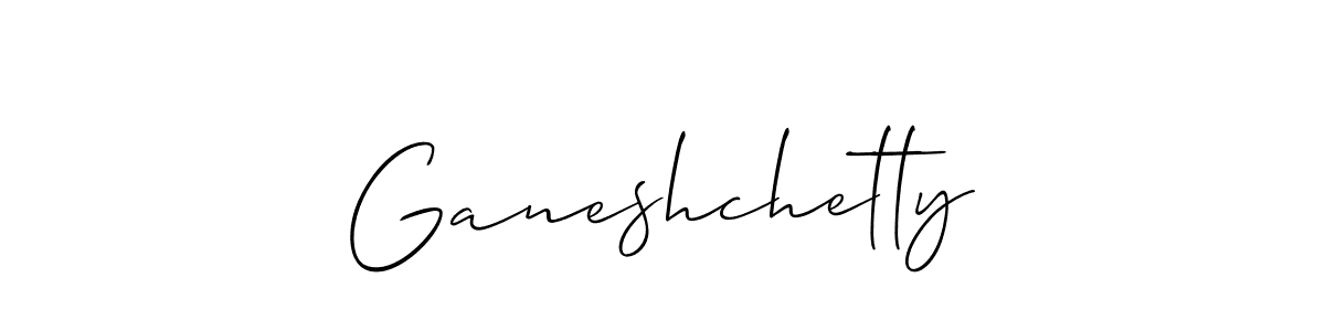 It looks lik you need a new signature style for name Ganeshchetty. Design unique handwritten (Allison_Script) signature with our free signature maker in just a few clicks. Ganeshchetty signature style 2 images and pictures png