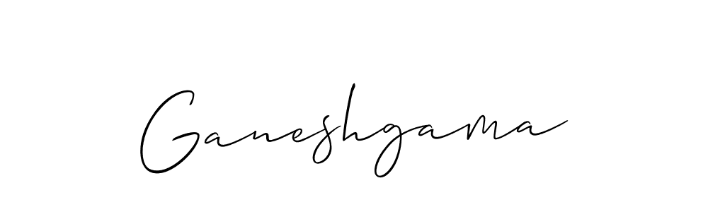 Design your own signature with our free online signature maker. With this signature software, you can create a handwritten (Allison_Script) signature for name Ganeshgama. Ganeshgama signature style 2 images and pictures png