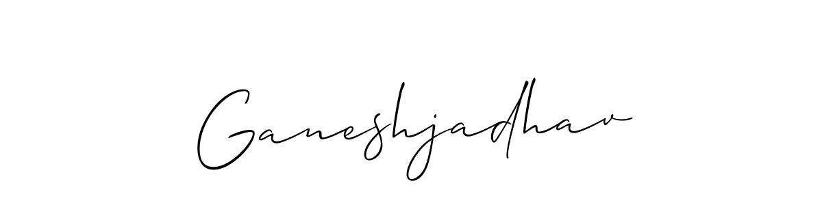 How to Draw Ganeshjadhav signature style? Allison_Script is a latest design signature styles for name Ganeshjadhav. Ganeshjadhav signature style 2 images and pictures png