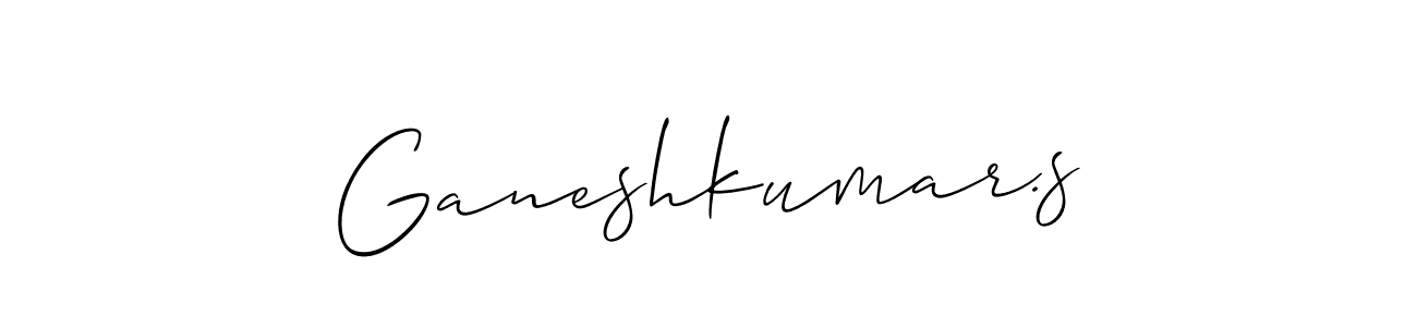 Also we have Ganeshkumar.s name is the best signature style. Create professional handwritten signature collection using Allison_Script autograph style. Ganeshkumar.s signature style 2 images and pictures png