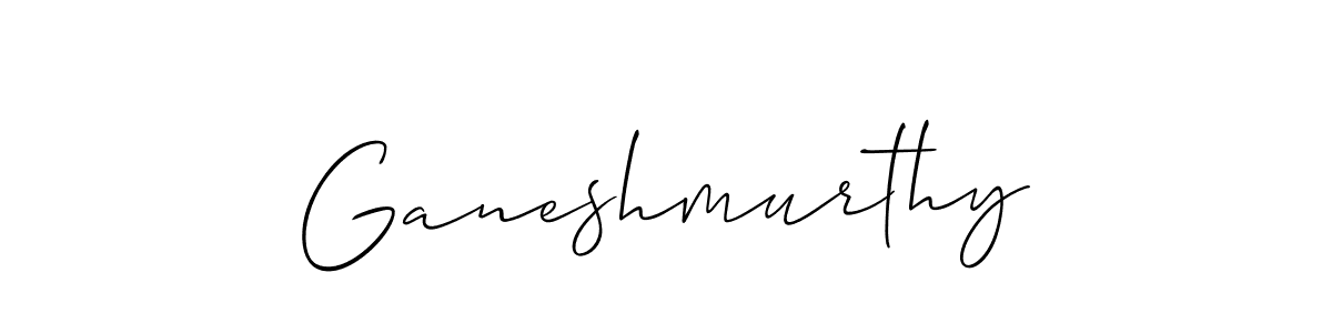 Design your own signature with our free online signature maker. With this signature software, you can create a handwritten (Allison_Script) signature for name Ganeshmurthy. Ganeshmurthy signature style 2 images and pictures png