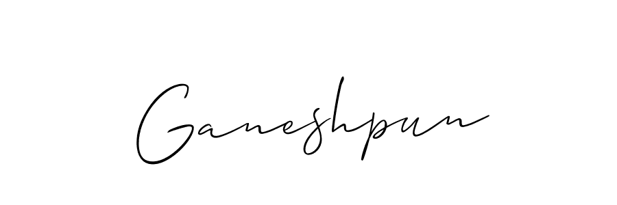 How to make Ganeshpun name signature. Use Allison_Script style for creating short signs online. This is the latest handwritten sign. Ganeshpun signature style 2 images and pictures png