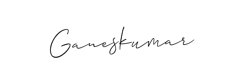 if you are searching for the best signature style for your name Ganeskumar. so please give up your signature search. here we have designed multiple signature styles  using Allison_Script. Ganeskumar signature style 2 images and pictures png