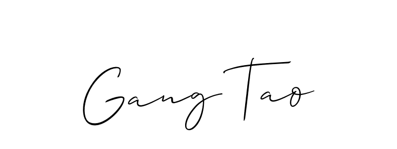 Check out images of Autograph of Gang Tao name. Actor Gang Tao Signature Style. Allison_Script is a professional sign style online. Gang Tao signature style 2 images and pictures png