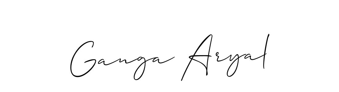 Make a beautiful signature design for name Ganga Aryal. Use this online signature maker to create a handwritten signature for free. Ganga Aryal signature style 2 images and pictures png