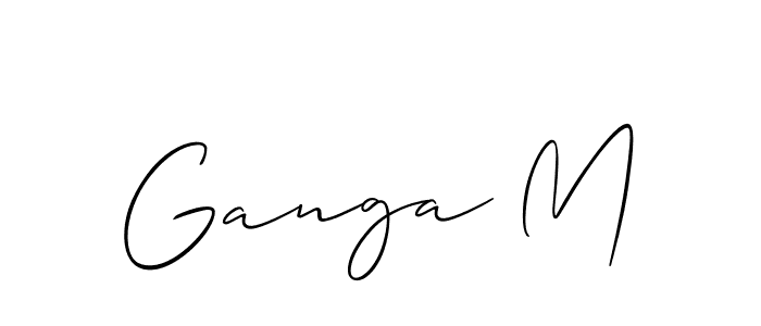 Check out images of Autograph of Ganga M name. Actor Ganga M Signature Style. Allison_Script is a professional sign style online. Ganga M signature style 2 images and pictures png