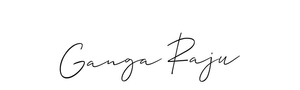 Also You can easily find your signature by using the search form. We will create Ganga Raju name handwritten signature images for you free of cost using Allison_Script sign style. Ganga Raju signature style 2 images and pictures png