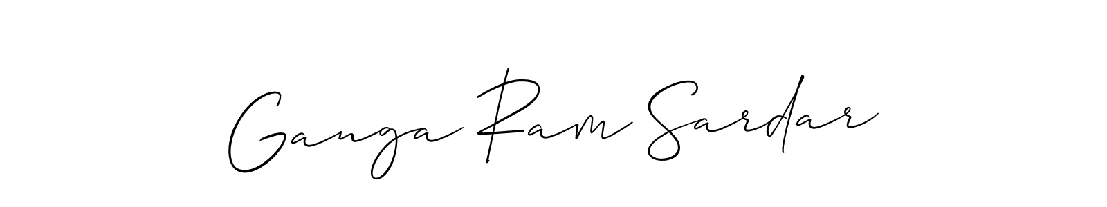 Make a beautiful signature design for name Ganga Ram Sardar. Use this online signature maker to create a handwritten signature for free. Ganga Ram Sardar signature style 2 images and pictures png