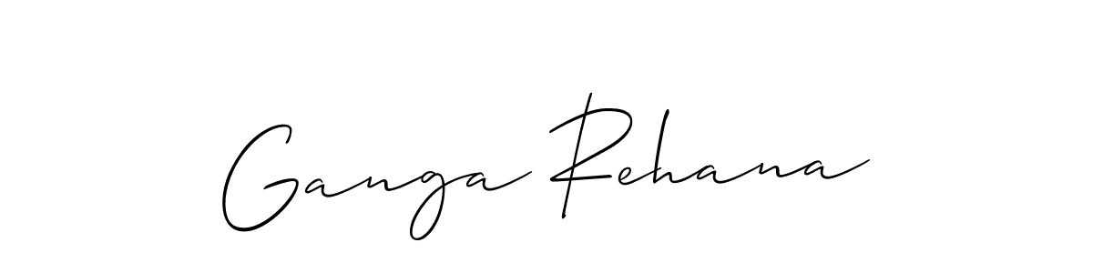 How to Draw Ganga Rehana signature style? Allison_Script is a latest design signature styles for name Ganga Rehana. Ganga Rehana signature style 2 images and pictures png