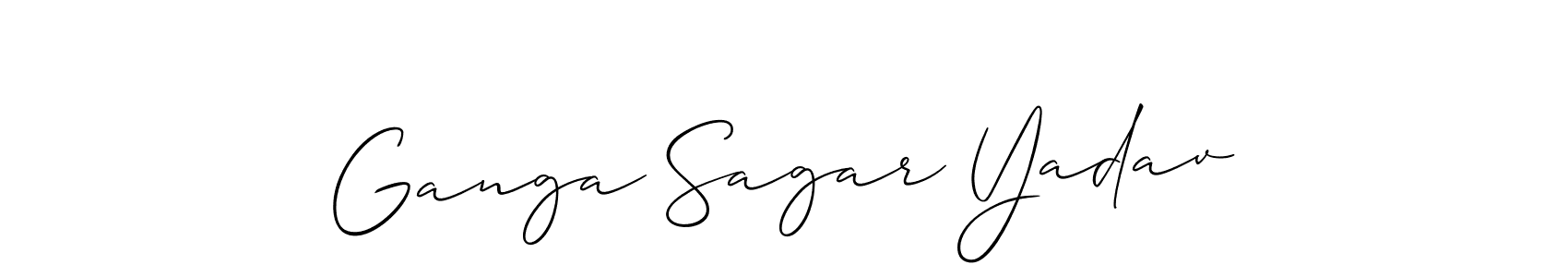 Make a beautiful signature design for name Ganga Sagar Yadav. Use this online signature maker to create a handwritten signature for free. Ganga Sagar Yadav signature style 2 images and pictures png