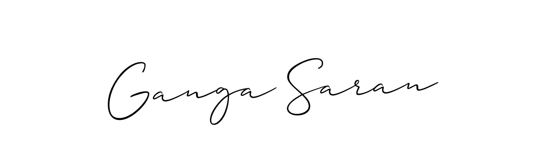 Best and Professional Signature Style for Ganga Saran. Allison_Script Best Signature Style Collection. Ganga Saran signature style 2 images and pictures png