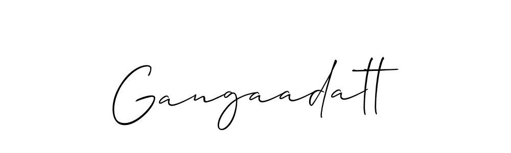Gangaadatt stylish signature style. Best Handwritten Sign (Allison_Script) for my name. Handwritten Signature Collection Ideas for my name Gangaadatt. Gangaadatt signature style 2 images and pictures png