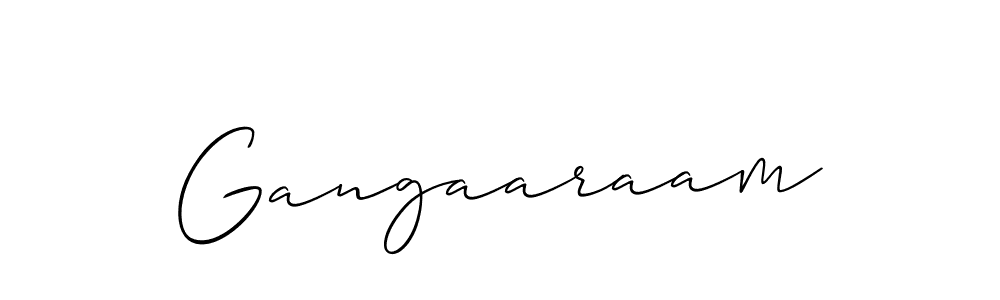 Create a beautiful signature design for name Gangaaraam. With this signature (Allison_Script) fonts, you can make a handwritten signature for free. Gangaaraam signature style 2 images and pictures png