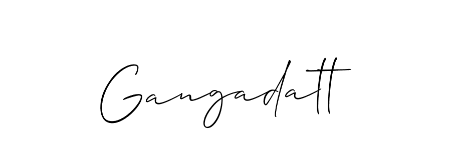 The best way (Allison_Script) to make a short signature is to pick only two or three words in your name. The name Gangadatt include a total of six letters. For converting this name. Gangadatt signature style 2 images and pictures png