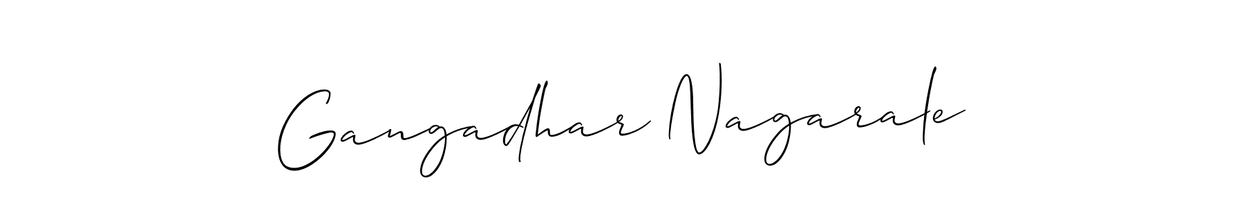 Gangadhar Nagarale stylish signature style. Best Handwritten Sign (Allison_Script) for my name. Handwritten Signature Collection Ideas for my name Gangadhar Nagarale. Gangadhar Nagarale signature style 2 images and pictures png