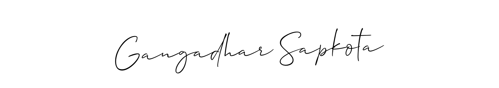 Once you've used our free online signature maker to create your best signature Allison_Script style, it's time to enjoy all of the benefits that Gangadhar Sapkota name signing documents. Gangadhar Sapkota signature style 2 images and pictures png