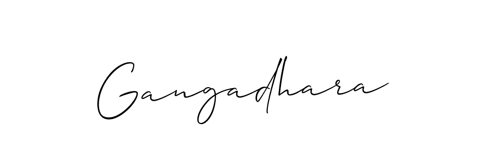 Best and Professional Signature Style for Gangadhara. Allison_Script Best Signature Style Collection. Gangadhara signature style 2 images and pictures png