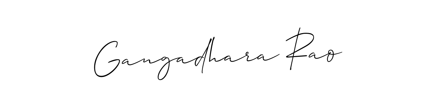 How to make Gangadhara Rao signature? Allison_Script is a professional autograph style. Create handwritten signature for Gangadhara Rao name. Gangadhara Rao signature style 2 images and pictures png