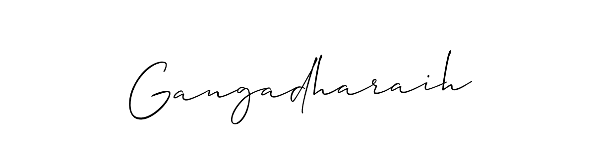 Also we have Gangadharaih name is the best signature style. Create professional handwritten signature collection using Allison_Script autograph style. Gangadharaih signature style 2 images and pictures png