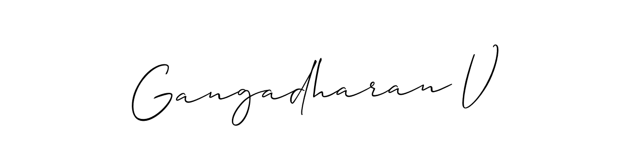 Once you've used our free online signature maker to create your best signature Allison_Script style, it's time to enjoy all of the benefits that Gangadharan V name signing documents. Gangadharan V signature style 2 images and pictures png