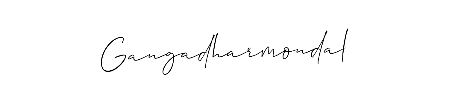 Make a beautiful signature design for name Gangadharmondal. With this signature (Allison_Script) style, you can create a handwritten signature for free. Gangadharmondal signature style 2 images and pictures png