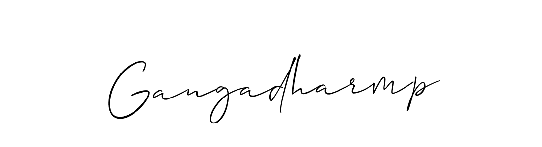 Also we have Gangadharmp name is the best signature style. Create professional handwritten signature collection using Allison_Script autograph style. Gangadharmp signature style 2 images and pictures png