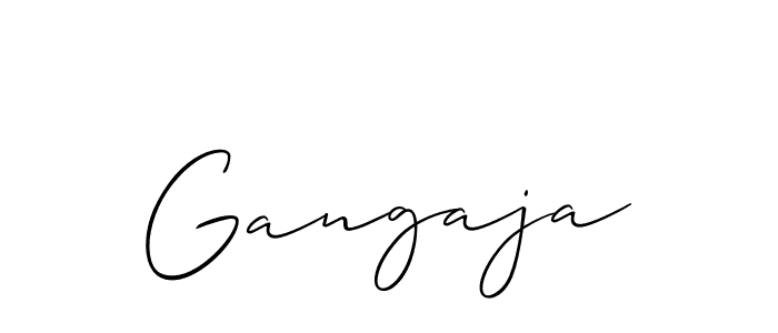 Best and Professional Signature Style for Gangaja. Allison_Script Best Signature Style Collection. Gangaja signature style 2 images and pictures png