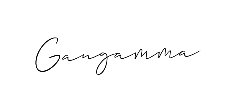 The best way (Allison_Script) to make a short signature is to pick only two or three words in your name. The name Gangamma include a total of six letters. For converting this name. Gangamma signature style 2 images and pictures png