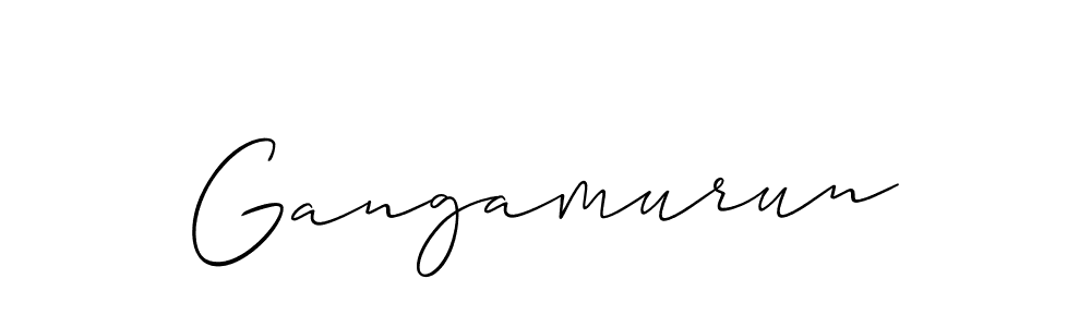 The best way (Allison_Script) to make a short signature is to pick only two or three words in your name. The name Gangamurun include a total of six letters. For converting this name. Gangamurun signature style 2 images and pictures png