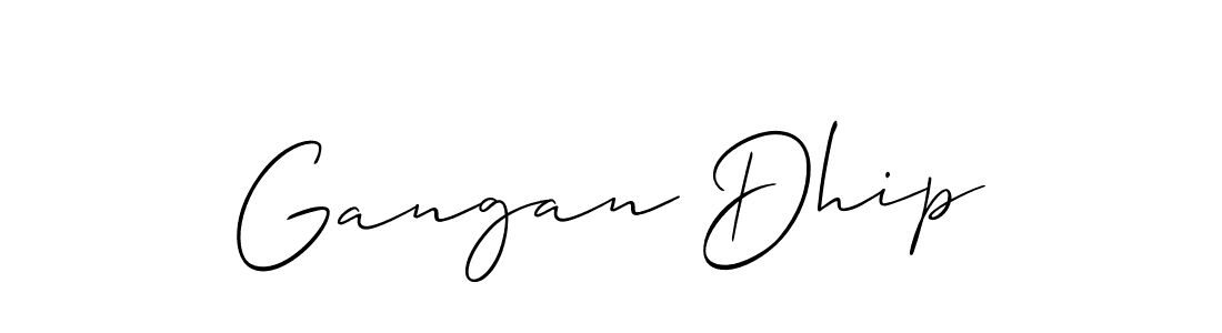 Make a beautiful signature design for name Gangan Dhip. Use this online signature maker to create a handwritten signature for free. Gangan Dhip signature style 2 images and pictures png