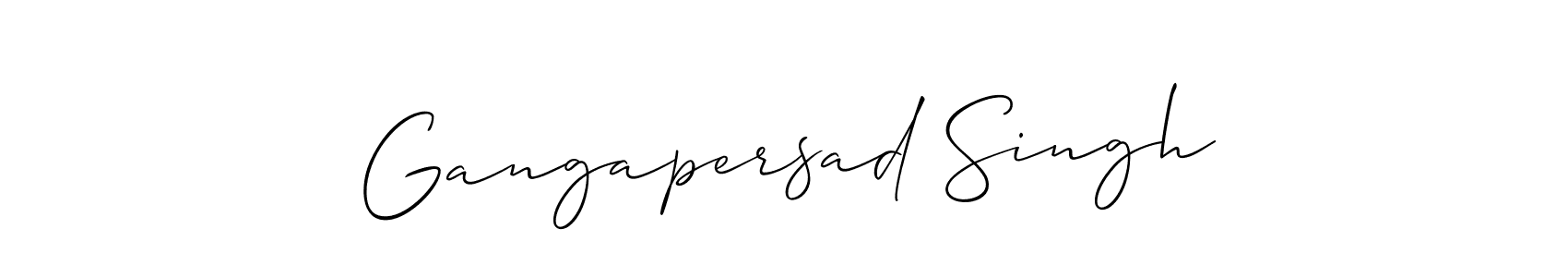 You should practise on your own different ways (Allison_Script) to write your name (Gangapersad Singh) in signature. don't let someone else do it for you. Gangapersad Singh signature style 2 images and pictures png