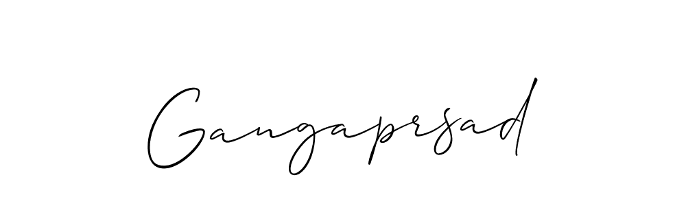 How to Draw Gangaprsad signature style? Allison_Script is a latest design signature styles for name Gangaprsad. Gangaprsad signature style 2 images and pictures png