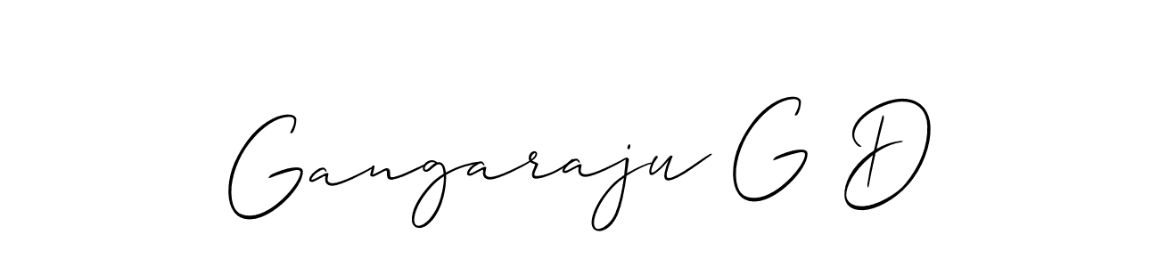 Also we have Gangaraju G D name is the best signature style. Create professional handwritten signature collection using Allison_Script autograph style. Gangaraju G D signature style 2 images and pictures png