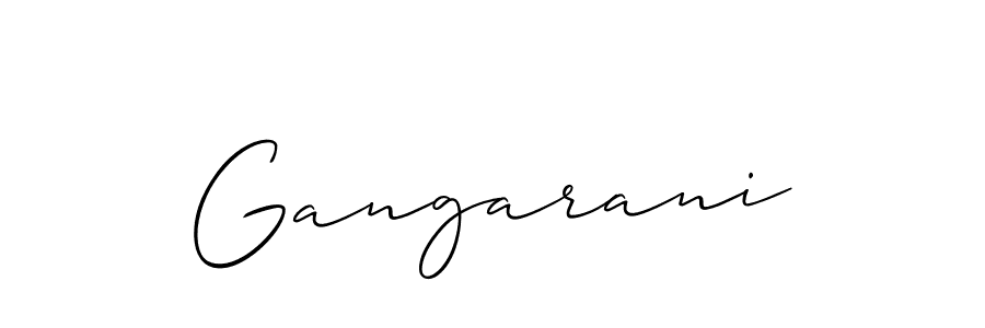 Best and Professional Signature Style for Gangarani. Allison_Script Best Signature Style Collection. Gangarani signature style 2 images and pictures png