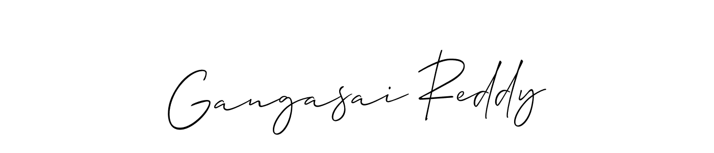 if you are searching for the best signature style for your name Gangasai Reddy. so please give up your signature search. here we have designed multiple signature styles  using Allison_Script. Gangasai Reddy signature style 2 images and pictures png