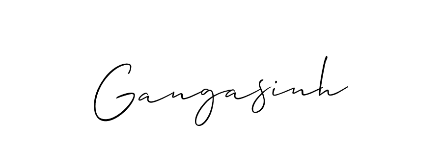 You should practise on your own different ways (Allison_Script) to write your name (Gangasinh) in signature. don't let someone else do it for you. Gangasinh signature style 2 images and pictures png