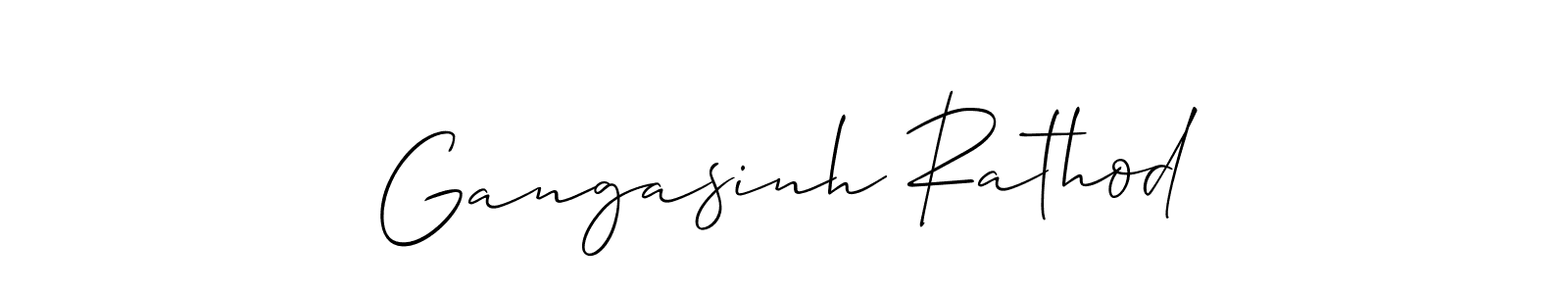 How to make Gangasinh Rathod name signature. Use Allison_Script style for creating short signs online. This is the latest handwritten sign. Gangasinh Rathod signature style 2 images and pictures png