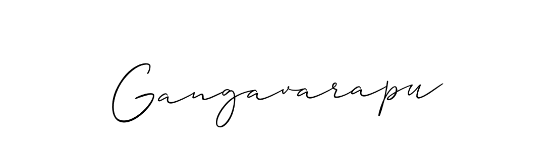 Make a short Gangavarapu signature style. Manage your documents anywhere anytime using Allison_Script. Create and add eSignatures, submit forms, share and send files easily. Gangavarapu signature style 2 images and pictures png