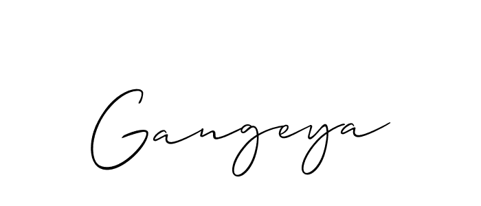 The best way (Allison_Script) to make a short signature is to pick only two or three words in your name. The name Gangeya include a total of six letters. For converting this name. Gangeya signature style 2 images and pictures png